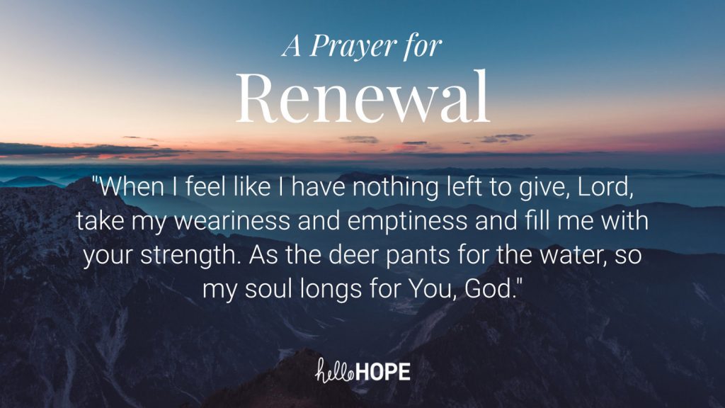 A Prayer for Renewal — ROHO